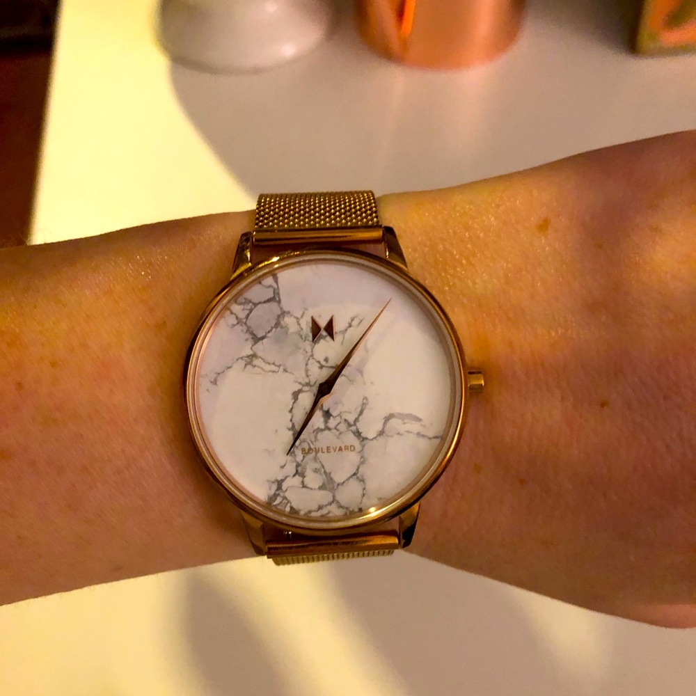 MVMT watch female marble face